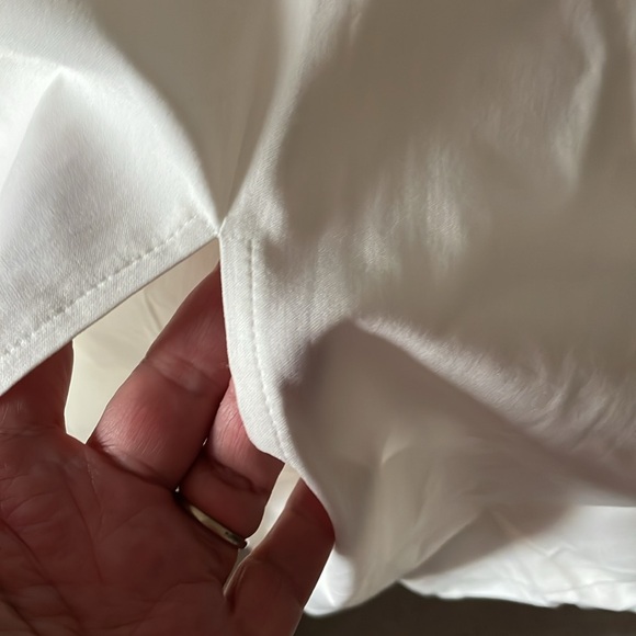 CAREER HIGH WAISTED MIDI SKIRT WHITE - Picture 8 of 8